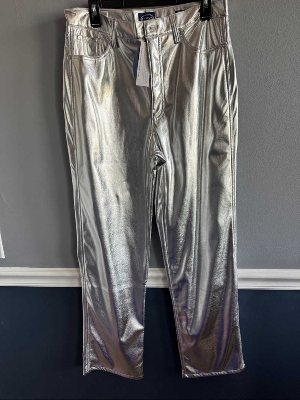 Silver Metallic Women’s Pants